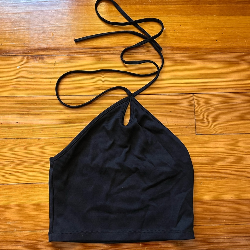 Zara Black Halter Top